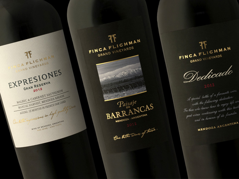 FINCA FLICHMAN /  "Grand Vineyards" Wines / Branding & Packaging Design